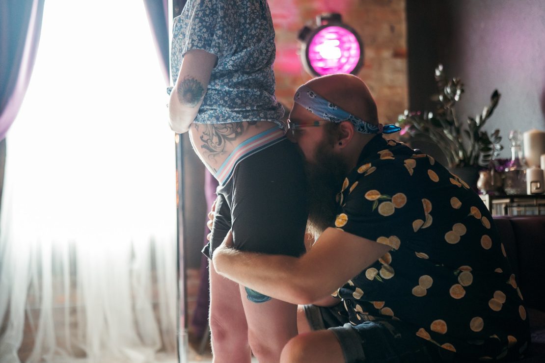 Erotic Couples Photo Shoot with LeZandra Photography in Downtown Norfolk, Virginia Boudoir Studio